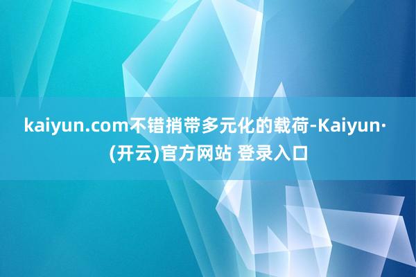 kaiyun.com不错捎带多元化的载荷-Kaiyun· (开云)官方网站 登录入口