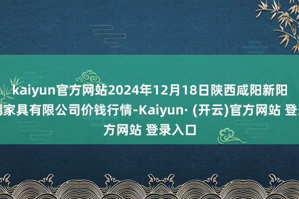 kaiyun官方网站2024年12月18日陕西咸阳新阳光农副家具有限公司价钱行情-Kaiyun· (开云)官方网站 登录入口