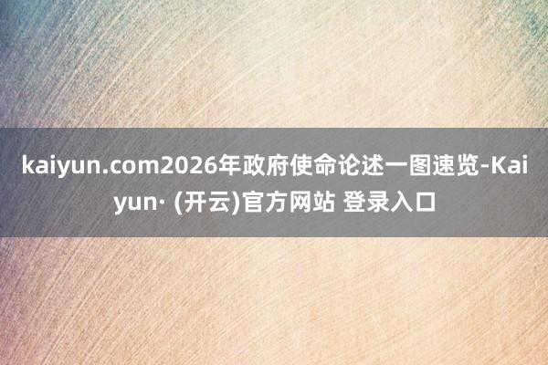 kaiyun.com2026年政府使命论述一图速览-Kaiyun· (开云)官方网站 登录入口