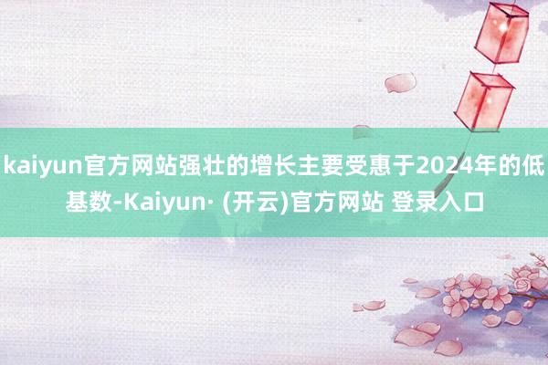 kaiyun官方网站强壮的增长主要受惠于2024年的低基数-Kaiyun· (开云)官方网站 登录入口