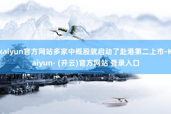 kaiyun官方网站多家中概股就启动了赴港第二上市-Kaiyun· (开云)官方网站 登录入口